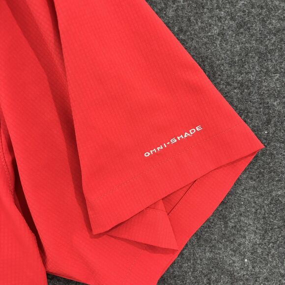 Ole Miss Rebels Shirt Men's XL Red Short Sleeve Omni-Shade Vented Pockets - Picture 3 of 10